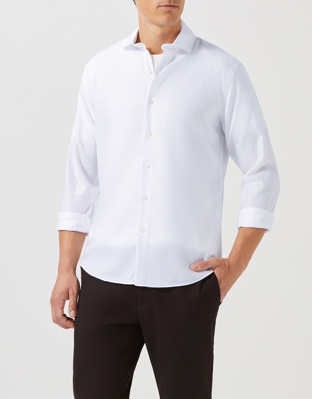 Van Heusen - Cotton Tencel Blend Casual Shirt