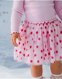 Huxbaby - Rose Emb Tulle Dress - ICONIC EXCLUSIVE - Kids-Teens