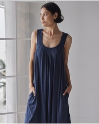 Papinelle - Kate Modal Soft Pleat Front Maxi Nightie
