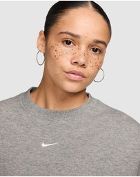 Nike - Nike Studio Fleece Oversized Cropped Crew Sweat