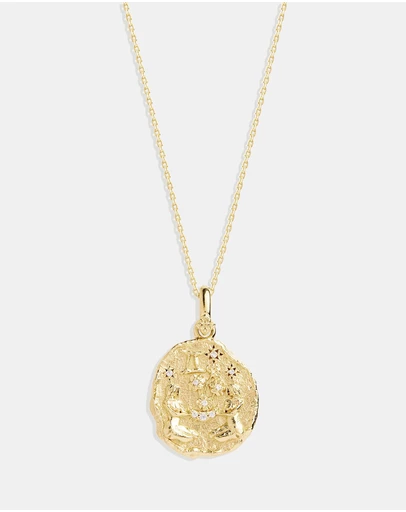 By Charlotte - She Is Gemini Zodiac Necklace