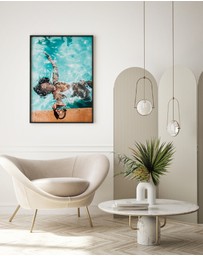 Olive et Oriel - Poolside Bliss Art Print