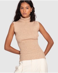 Belle & Bloom - Equation Sleeveless Turtleneck Knit