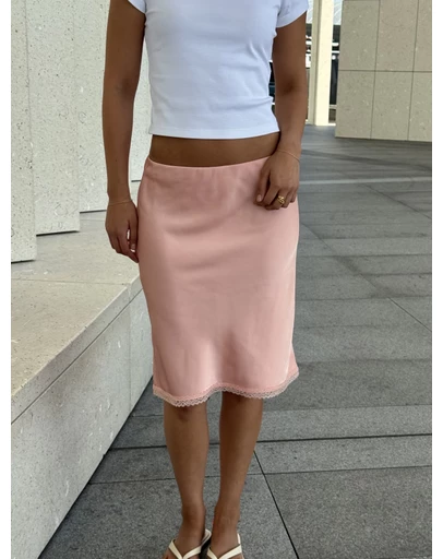 Dazie - Alice Satin Midi Skirt