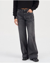 ONLY - Ella Wide Fold Up Jeans