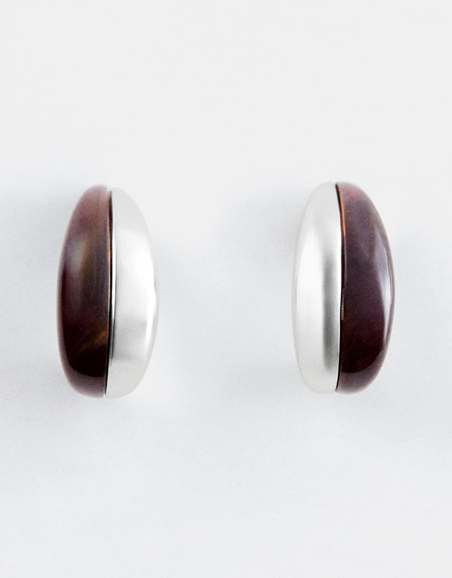 & Other Stories - Two-Toned Dome Earrings