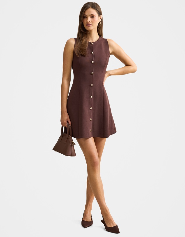 Forever New - Lucienne Fit and Flare Knitted Mini Dress