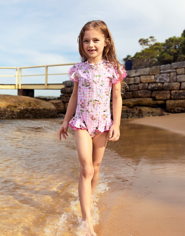 Aqua Blu Kids - Robin Short Sleeve One Piece - Kids