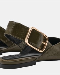 Steve Madden - Sianna Olive Leather Flats