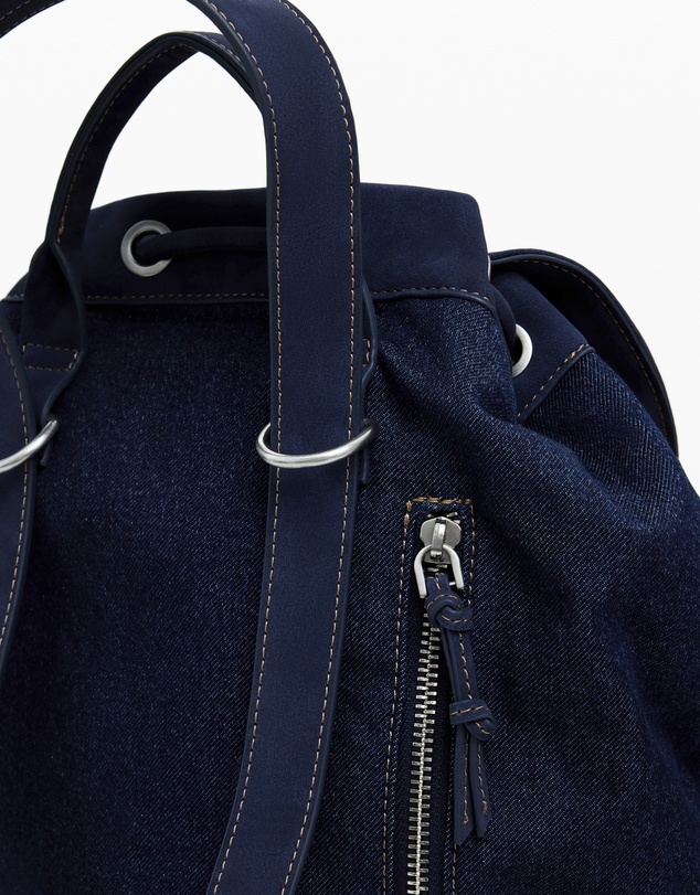 Desigual - Medium convertible denim bucket backpack