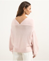 Atmos&Here - Kalli V-Neck Knit Jumper