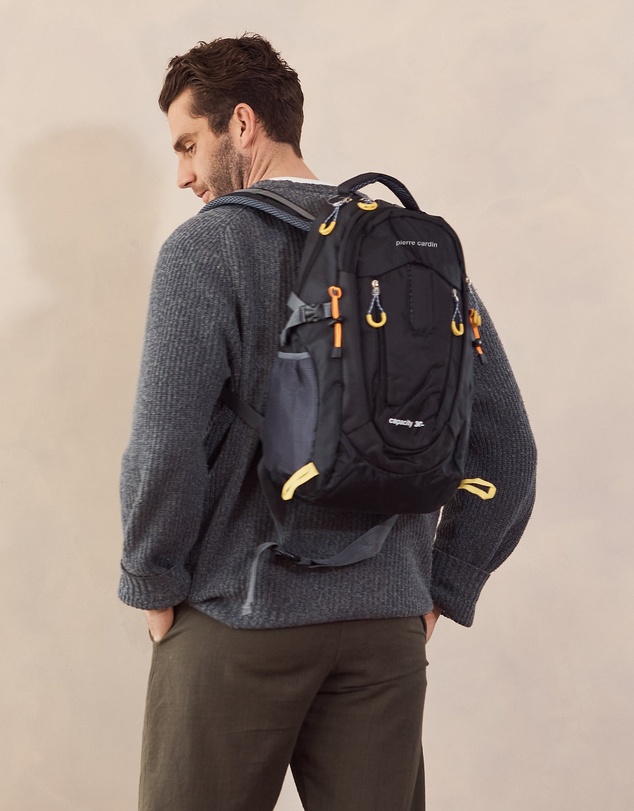 Pierre Cardin - Pierre Cardin Men's 30L Nylon Adventure Backpack
