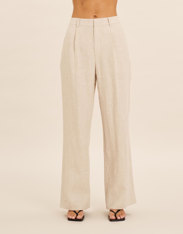 AERE - Straight Leg Linen Pants