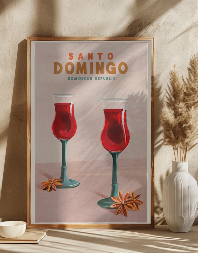 Olive et Oriel - Santo Domingo Dominican Republic Cocktail by The Whiskey Ginger Art Print