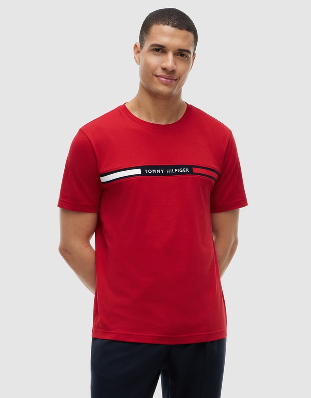 Tommy Hilfiger - Crew Neck Logo Panel T-Shirt