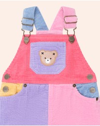 Huxbaby - Colour Block Cord Overalls - Babies-Kids