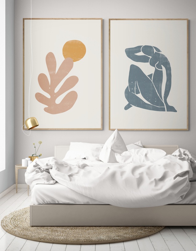 Inka Arthouse - Orange Coral Set of 2 by Henri Matisse Art Print
