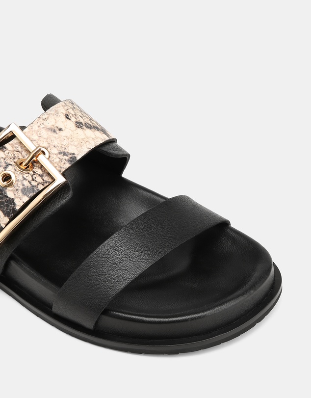 Wittner - Elsa Snake Print Leather Sandals