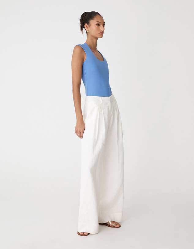 Forcast - Soho Rounded Square Neck Top