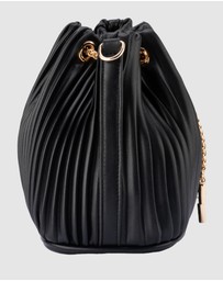 Olga Berg - Remi Pleated Drawstring Bag