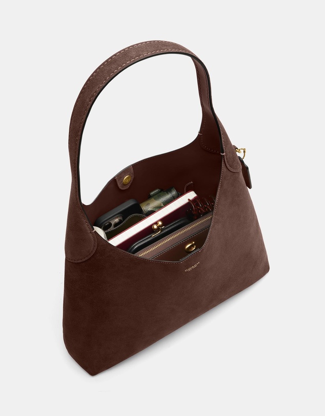 Coach - Suede Brooklyn Shoulder Bag 34
