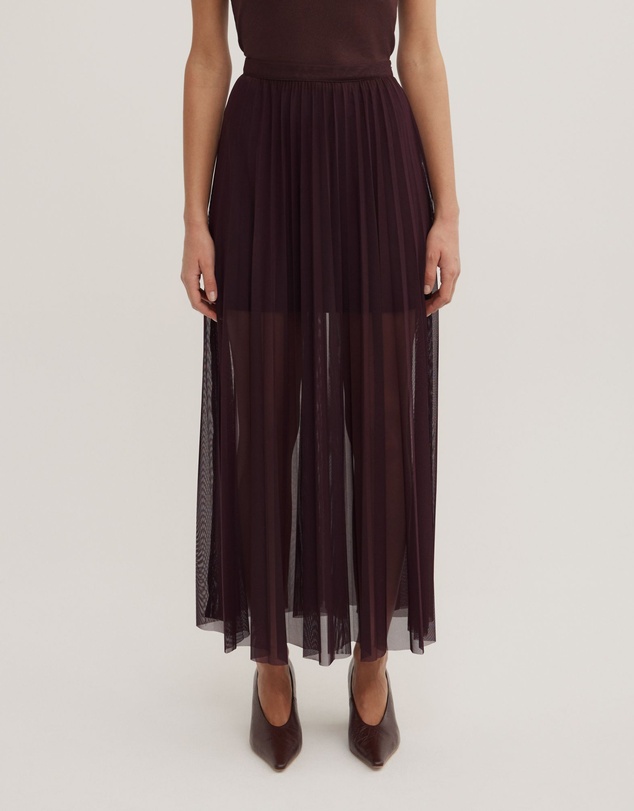 Witchery - Pleated Mesh Skirt