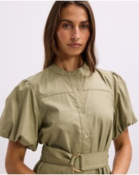 The Fated - Karla Puff Sleeve Mini Dress