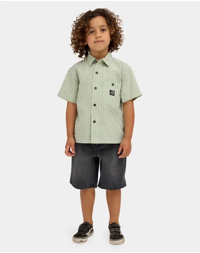 Billabong - Boys 2 to 7 Groms Spec 73 Baggy Denim Shorts