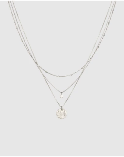 Elli Jewelry - Crystal Layered Necklace in 925 Silver
