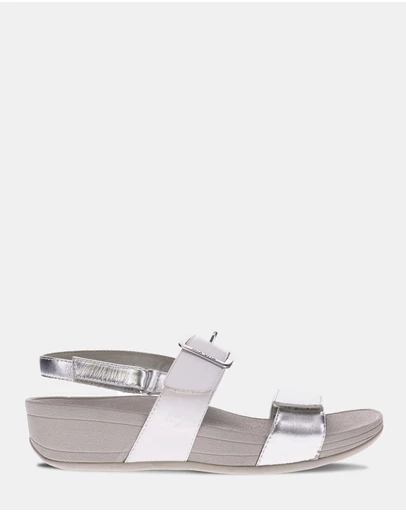 Mia Vita - Florini Platform Sandal - White/Silver