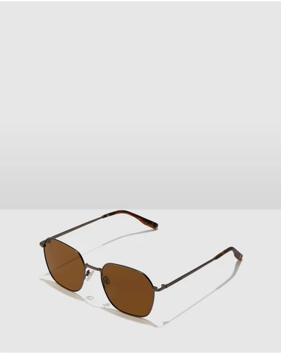 Hawkers Co - HAWKERS - Polarized Gun Metal Olive RISE Sunglasses for Men and Women UV400