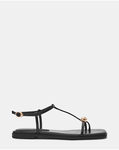 Steve Madden - Ritzy black square-toe strappy sandal
