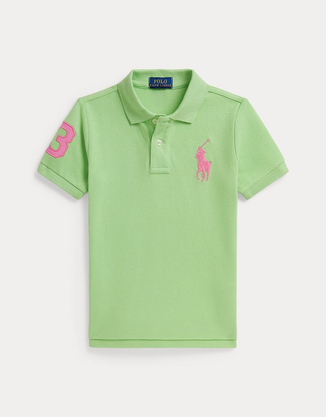 Polo Ralph Lauren - Big Pony Cotton Mesh Polo Shirt - Kids-Teens