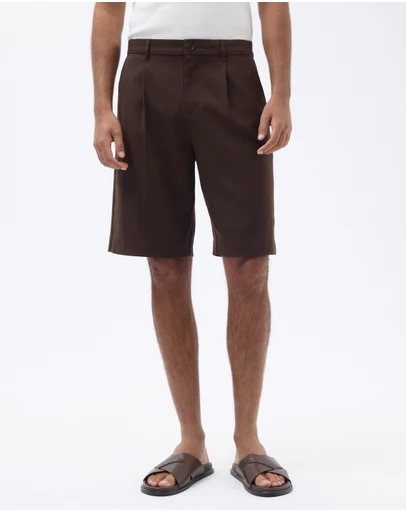 AERE - Tailored Pleated Shorts