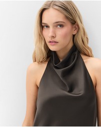 UNISON - Satin Halter Neck Top