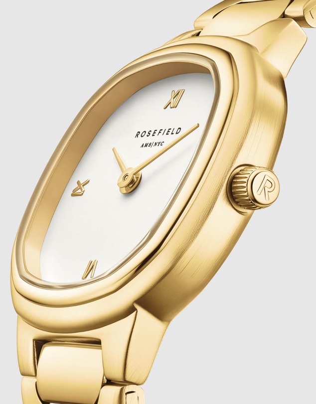 Rosefield - Gaia XS Creme Gold-Tone Bracelet Watch