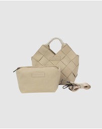 Chuchka - Woven Neoprene Bella Tote - Beige
