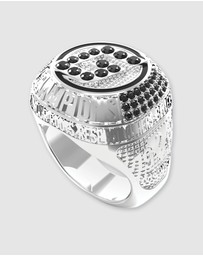 GUESS - Guess G Coin Silver Tone Ring 62