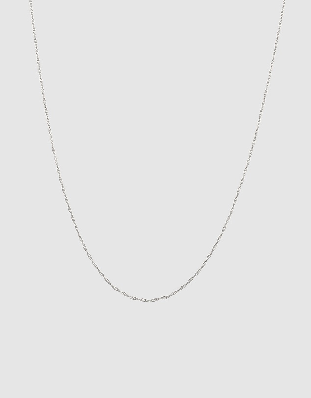 Kuzzoi - ICONIC EXCLUSIVE - Twisted Helix Chain Necklace in 925 Sterling Silver