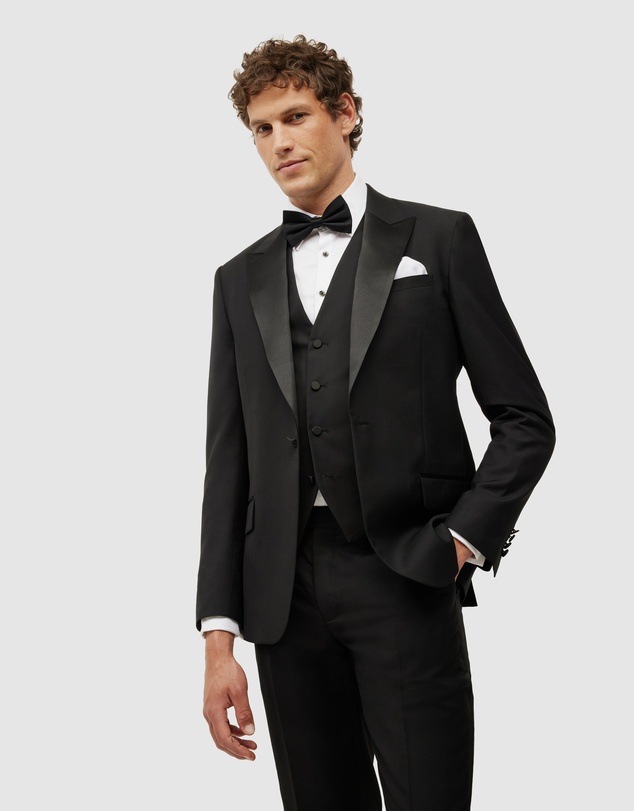 Politix - Riley Black Tie Chintz Tuxedo