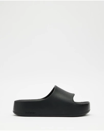 Holster - Levitate Vegan Platform Slide  - Black - Women's
