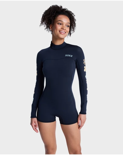 Roxy - Womens 2mm Swell Back Zip Natural Long Sleeve Springsuit