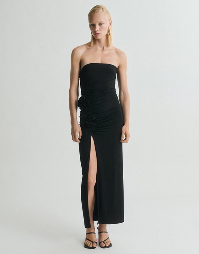 M.N.G - Sage Strapless Dress