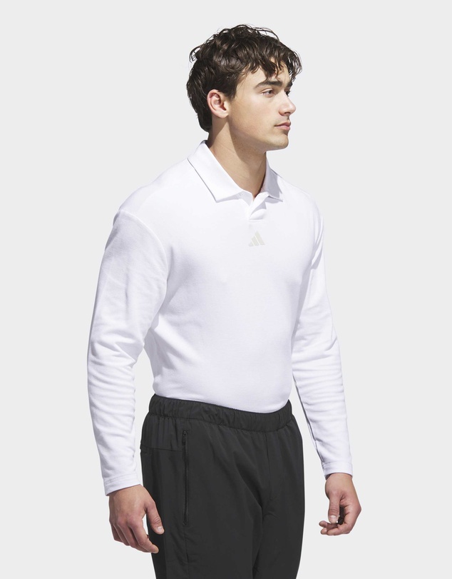 adidas Performance - Beyond The Course Long Sleeve Loose Fit Polo Shirt Mens