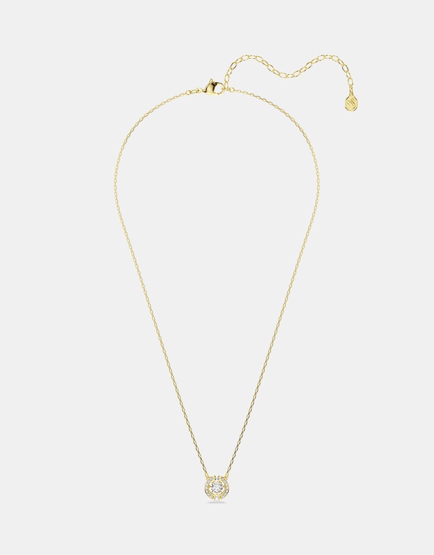 Swarovski - Una Angelic Pendant, Mixed Cuts, White, 18K Gold Finish