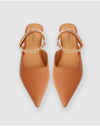 Belle & Bloom - On The Go Leather Flat