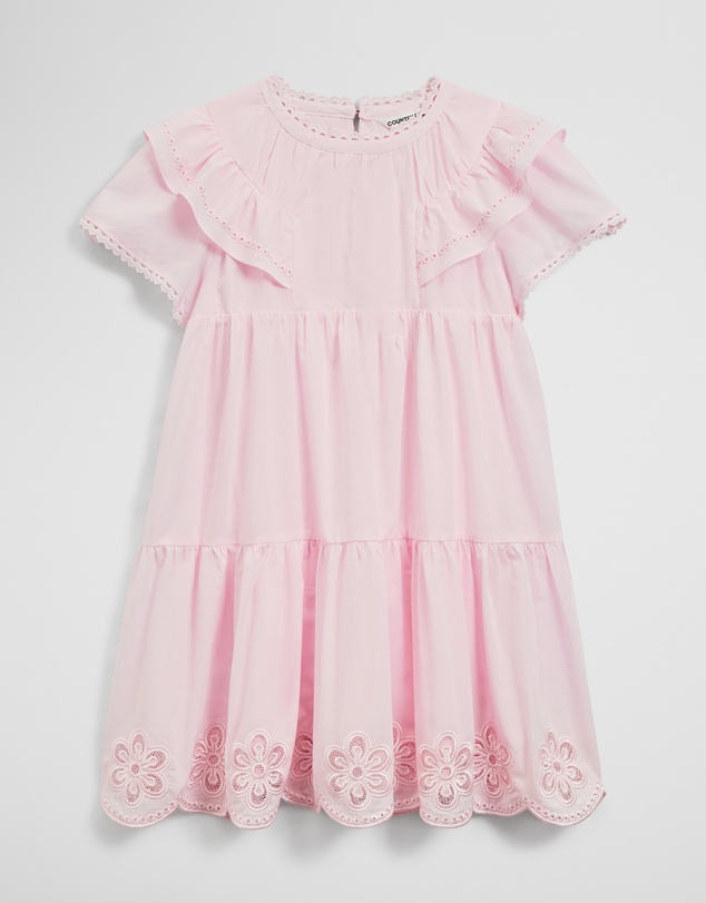 Country Road - Short Sleeve Tier Cutwork Dress