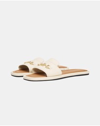 Tommy Hilfiger - Leather Horsebit Mules - Women's