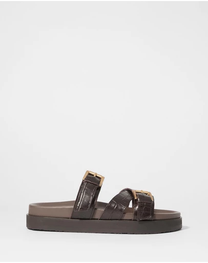 & Other Stories - Cross-Strap Leather Sandals