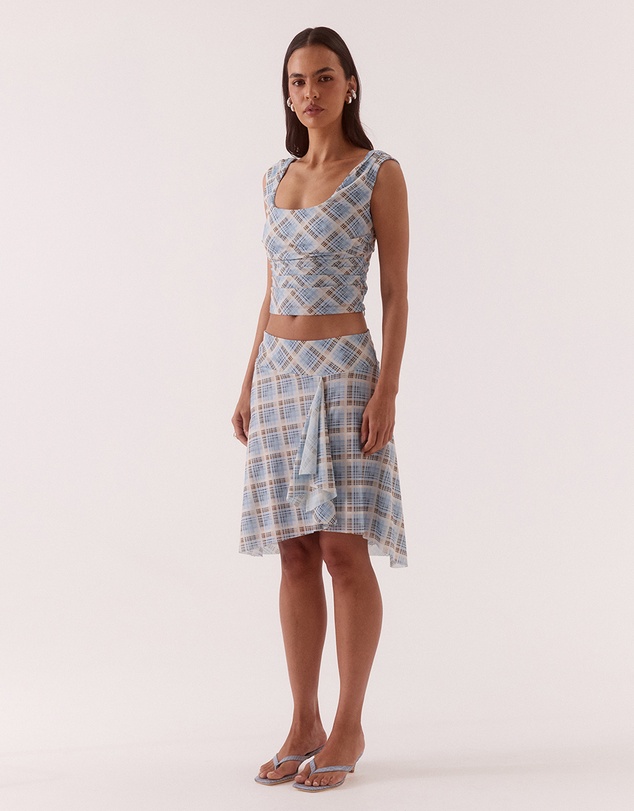 SOVERE - Novalyn Plaid Top